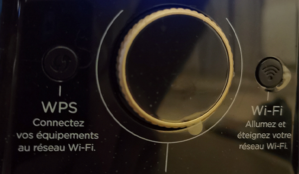 Bouton de connexion WPS sur box internet