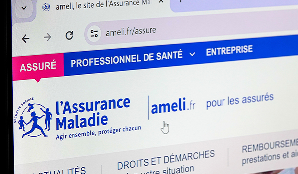 Site internet ameli.fr de l'Assurance Maladie